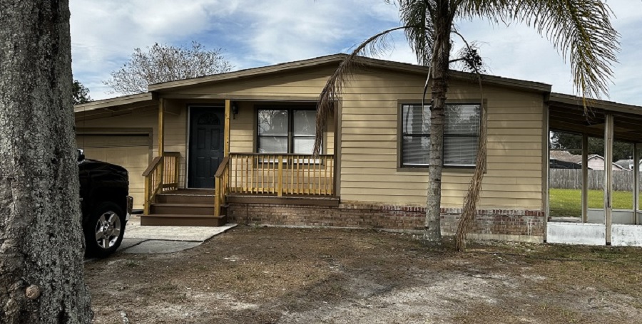 Mobile home foundation certification for a VA loan in Florida.